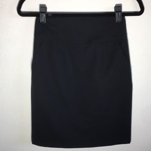 Banana Republic 00P Black Pencil Skirt